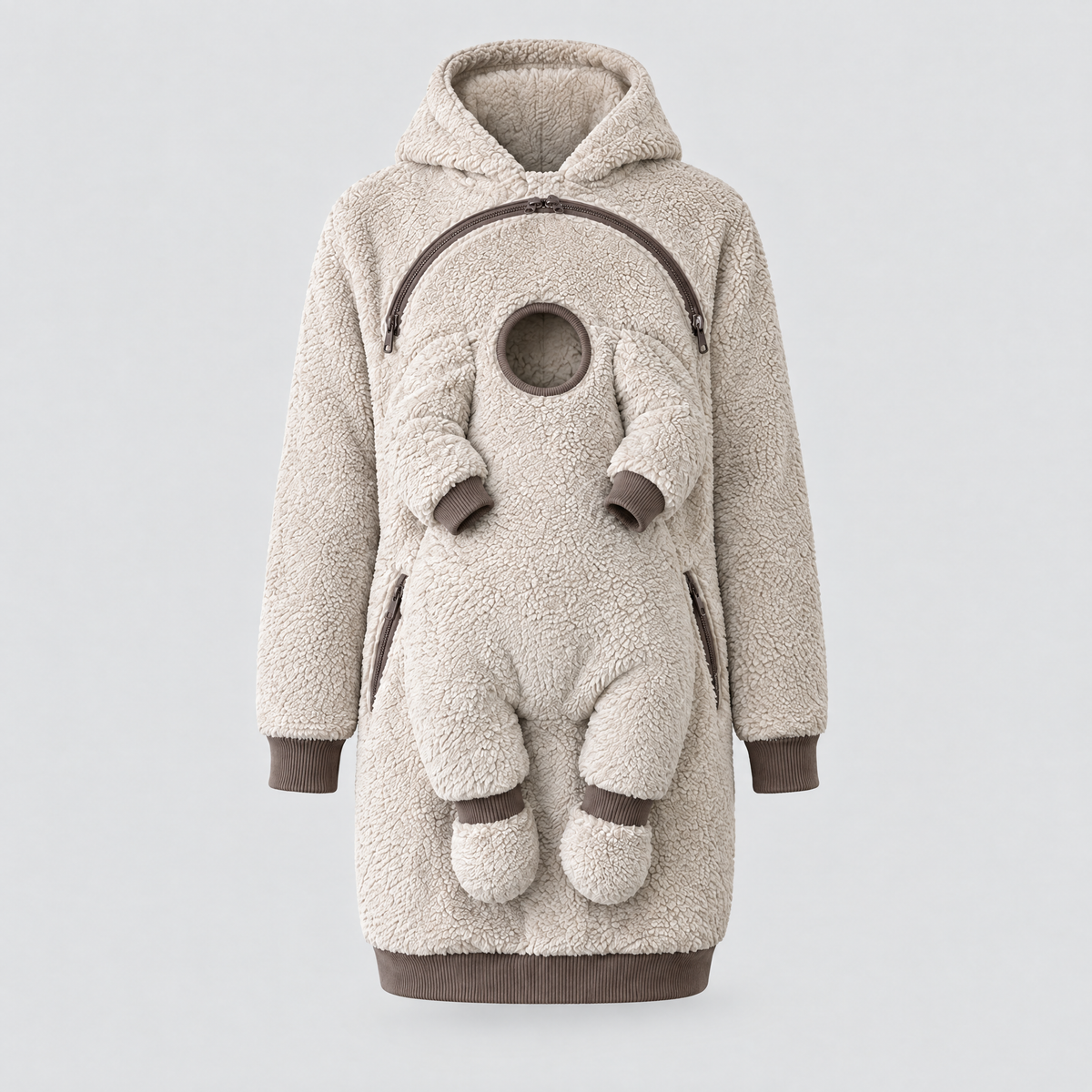 Kylora™ CozyCarry Sherpa Babywearing Hoodie product image 9