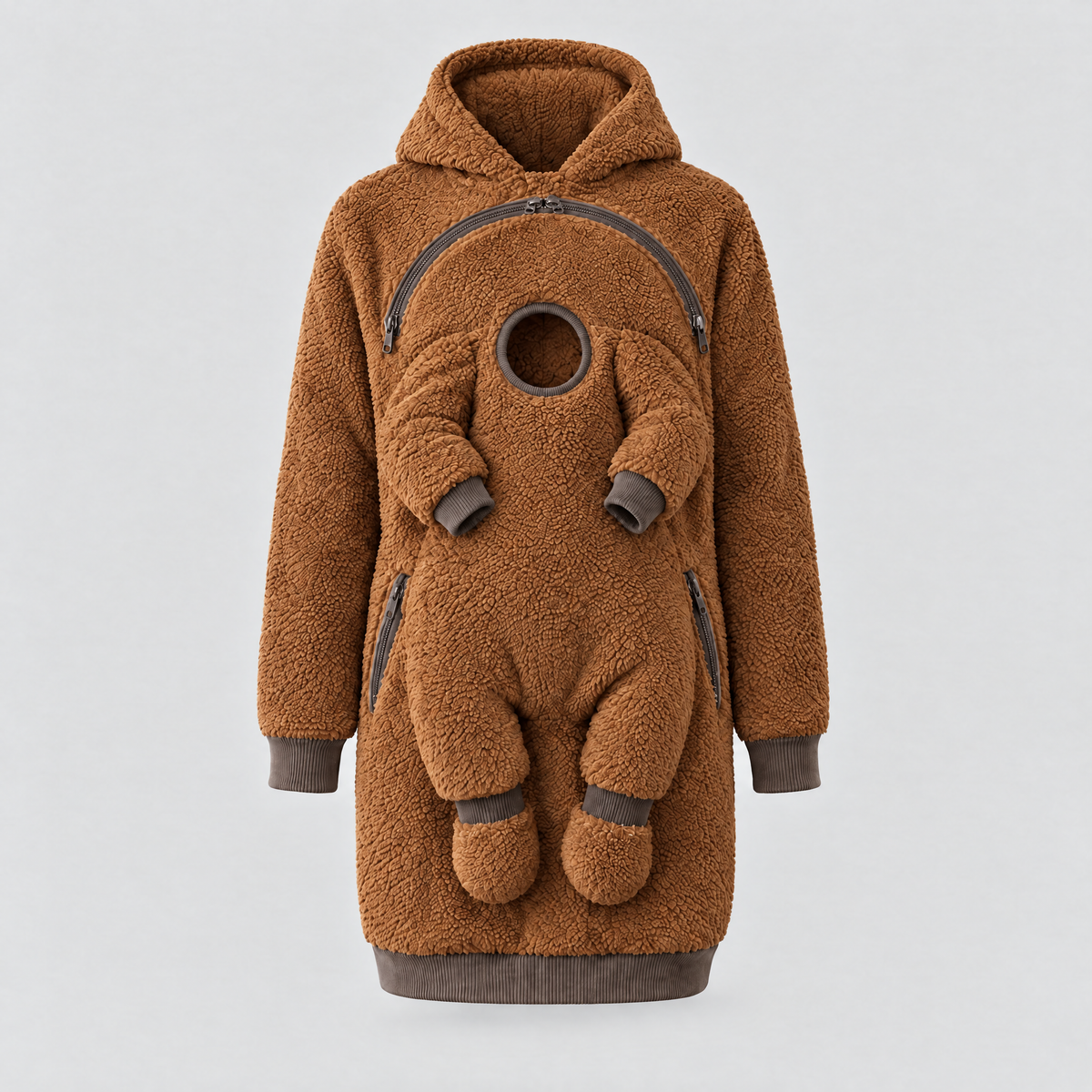 Kylora™ CozyCarry Sherpa Babywearing Hoodie product image 10